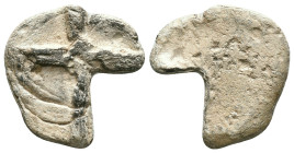 Byzantine Lead Seals. Circa 7th – 12th Century. Reference : Condition: Very Fine 

Weight: 9,62 gr. Diameter: 23,8 mm