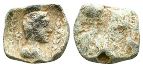 Byzantine Lead Seals. Circa 7th – 12th Century. Reference : Condition: Very Fine 

Weight: 3,09 gr. Diameter: 14,7 mm