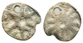 Byzantine Lead Seals. Circa 7th – 12th Century. Reference : Condition: Very Fine 

Weight: 2,42 gr. Diameter: 15,3 mm
