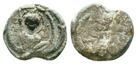 Byzantine Lead Seals. Circa 7th – 12th Century. Reference : Condition: Very Fine 

Weight: 3,28 gr. Diameter: 14,9 mm