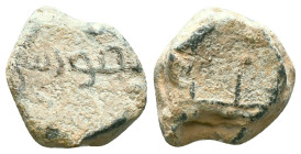 Islamic Lead Seals Reference : Condition: Very Fine 

Weight: 11,9 gr. Diameter: 16,9 mm