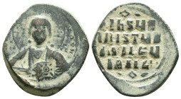 Anonymous (attributed to Constantine VIII). Ca. 1025-1028. Æ follis. Constantinople. + ЄMMΛ-HO[V]HΛ, barred IC XC across field, nimbate bust of Christ...