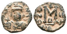Justinian I (527–565 AD),
"Repatinated"

Reference : Condition: Very Fine

Weight: 3,94 gr. Diameter: 21,1 mm