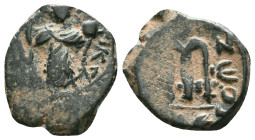 Umayyad Caliphate. Arab-Byzantine coinage (Pseudo-Byzantine types) . Circa 650s-660s. Æ Fals Reference : Condition: Very Fine 

Weight:4,25 gr. Diam...