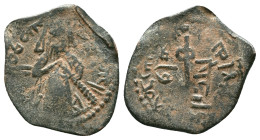 Arab-Byzantine, Umayyad Caliphate. Reference : Condition: Very Fine 

Weight: 1,96 gr. Diameter: 21,5 mm