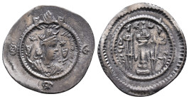 Sasanian Empire (224–651 CE)Silver Drahm AR Khosrow II (590–628 CE) Reference: Condition: Very Fine

Weight: 4,12 gr. Diameter: 27,3 mm