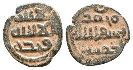 Islamic Coins Ae
"Repatinated"

Reference: Condition: Very Fine

Weight: 2,40 gr. Diameter: 17,9 mm