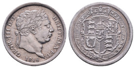 United Kingdom. George III (1760-1820). AR Shilling 1816 Reference: Condition: Very Fine

Weight: 5,59 gr. Diameter: 23,6 mm