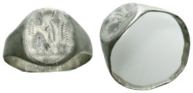 Silver Ring AR , Circa 10th-12th Century AD Reference : Condition: Very Fine

Weight: 2,71 gr. Diameter: 20,7 mm