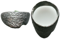 Bronze Archer Ring Ae , Circa 10th-12th Century AD Reference : Condition: Very Fine

Weight: 11,8 gr. Diameter: 36,2 mm