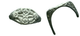 Silver Ring Ar , Circa 10th-12th Century AD Reference : Condition: Very Fine

Weight: 3,90 gr. Diameter: 18,8 mm