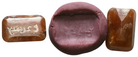 Personal Seal with Arabic Inscription "معرّوف" (Ma‘rūf) – a common Arabic name meaning “known” or “distinguished.”between the 8th and 12th centuries C...