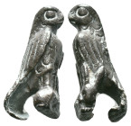 ANCIENT ROMAN SILVER EAGLE FIGURINE.(1st-2nd century).Ar. Reference: Condition: Very Fine

Weight:7,67 gr. Diameter:24,5 mm