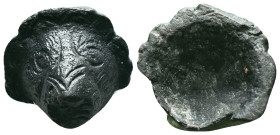Bronze fitting in the form of a lion's head. Reference: Condition: Very Fine

Weight: 11,2 gr. Diameter: 23,3 mm