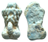 Roman stone phallic pendant, likely associated with protective or apotropaic functions, commonly used by Roman legionaries and civilians alike. Such p...
