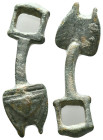 Ancient Roman Legion Bronze Buckle Belt! Reference: Condition: Very Fine

Weight: 8,56 gr. Diameter: 41,1 mm