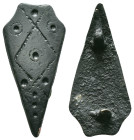 BYZANTINE BRONZE BELT BUCKLE.(5th-9th Century).Ae. Reference: Condition: Very Fine

Weight:7,06 gr. Diameter:38,4 mm