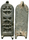 BYZANTINE BRONZE BELT BUCKLE.(5th-9th Century).Ae. Reference: Condition: Very Fine

Weight: 13,3 gr. Diameter: 53,0 mm