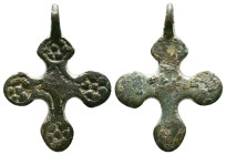 BYZANTINE EMPIRE.Bronze Cross.(8th-10th century).Ae. Reference: Condition: Very Fine

Weight: 5,60 gr. Diameter: 32,3 mm