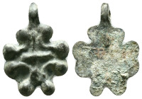 BYZANTINE EMPIRE.Bronze Cross.(8th-10th century).Ae. Reference: Condition: Very Fine

Weight: 2,94 gr. Diameter: 24,5 mm