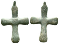 BYZANTINE EMPIRE.Bronze Cross.(8th-10th century).Ae. Reference: Condition: Very Fine

Weight: 3,52 gr. Diameter: 26,8 mm