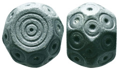ANCIENT ISLAMIC BRONZE COMMERCİAL WEIGHTS (15th-19th).Ae. Reference: Condition: Very Fine

Weight: 29,4 gr. Diameter: 19,6 mm