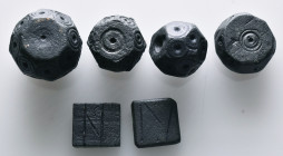 Lot of 7 Islamic Bronze Commercial Weights Reference: Condition: Very Fine

Weight: 80,2gr. Diameter: mm