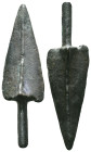 Ancient Bronze Arrowhead Reference: Condition: Very Fine

Weight: 11,9 gr. Diameter: 55,8 mm
