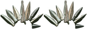 Lot of 8 Ancient Bronze Arrowheads(SOLD AS SEEN,NO RETURN.) Reference: Condition: Very Fine

Weight: gr. Diameter: mm