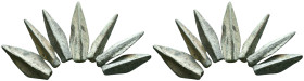 Lot of 7 Ancient Bronze Arrowheads(SOLD AS SEEN,NO RETURN.) Reference: Condition: Very Fine

Weight: gr. Diameter: mm