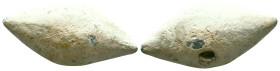 Ancient Lead Sling Bullet, 2nd–1st century BCE Reference : Condition: Very Fine 

Weight: 42,6 gr. Diameter: 36,7 mm