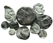 Lot of 10 Silver Obols(SOLD AS SEEN,NO RETURN.)

Reference :
Condition: Very Fine