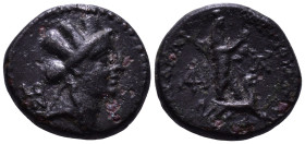 CILICIA. Tarsos. Time of Antiochos IV of Syria (175-164 BC). Obv: Turreted head of Tyche to right, monogram to left. Rev: ANTIOXEΩΝ ΤΩΝ ΠΡΟΣ ΤΩΙ ΚΥΔΝΩ...