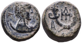 KINGS of GALATIA. Pessinos. Deiotaros 62-40 BC. Obv: Bust of Mên right, wearing Phrygian cap, drapery around neck, and with crescent behind shoulders....