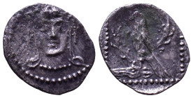 CILICIA. Uncertain. 4th century BC. Obv: Head of Herakles facing, wearing lion skin. Rev: Eagle standing left on head of stag; all in dotted square wi...