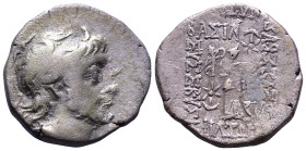 KINGS of CAPPADOCIA. Ariobarzanes III Eusebes Philoromaios 52-42 BC. AR Drachm. Obv: Diademed, bearded head of king right / ΒΑΣΙΛΕΩΣ ΑΡΙΟΒΑΡΖΑΝΟΥ ΕΥΣΕ...