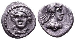 CILICIA. Tarsos. Tarkumuwa (Datames). Satrap of Cilicia and Cappadocia, 384-361/0 BC. Struck circa 380 BC. Obv: Head of female facing slightly left, d...