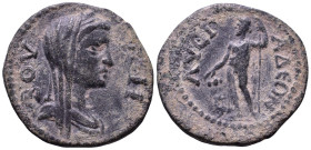 PHRYGIA. Lysias. Pseudo-autonomous. Time of Gordian III, 238-244. Obv: ΒΟΥΛΗ Veiled and draped bust of Boule, right. Rev: ΛΥϹΙΑΔΕΩΝ Dionysus standing ...