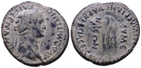 PHRYGIA. Eumeneia. Domitian, 81-96. Marcus Claudius Valerianus, asiarch; magistrate. Obv: ΑΥ ΔΟΜΙΤΙΑΝΟϹ ΚΑΙ ΓΕΡΜΑΝΙΚΟϹ Laureate head of Domitian, righ...