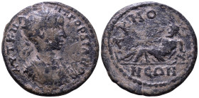 PHRYGIA. Acmonea. Gordian III, 238-244. Obv: ΑΥΤ Κ Μ ΑΝΤ ΓΟΡΔΙΑΝΟϹ Radiate and cuirassed bust of Gordian III, right, seen from front, with gorgoneion ...