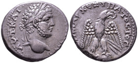 SYRIA. Seleucis and Pieria. Antioch. Caracalla, 198-217. Billon Tetradrachm. Obv: ΑΥΤ ΚΑΙ ΑΝΤΩΝΕΙΝΟϹ ϹΕ(Β) Laureate head of Caracalla, right. Rev: ΔΗΜ...