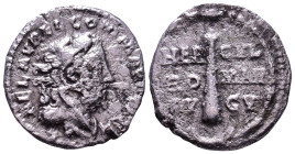 Commodus, 177-192. AR Denarius. Rome, 191-192. Obv: L AEL AVREL COMM AVG P FEL Head of Commodus to right, wearing lion's skin headdress. Rev: HER-CVL ...