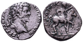 Septimius Severus, 193-211. AR Denarius. Laodicea ad Mare. Obv: L SEPT SEV PERT AVG IMP VIIII Laureate head right. Rev: PROFECTIO AVG Septimius Severu...