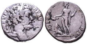 Septimius Severus, 193-211. AR Denarius. Rome. Obv: L SEPT SEV PERT AVG IMP III Laureate head of Septimius to right. Rev: LIBERO PATRI Bacchus (Liber)...