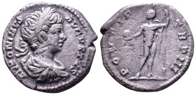 Caracalla, 198-217. AR Denarius. Rome, 200. Obv: ANTONINVS AVGVSTVS Laureate, draped and cuirassed bust of Caracalla to right, seen from behind. Rev: ...
