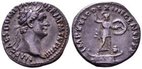 Domitian, 81-96. AR Denarius. Rome, 90. Obv: IMP CAES DOMIT AVG GERM PM TRP VIIII Laureate head of Domitian to right. Rev: IMP XXI COS XV CENS P PP Mi...