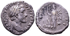 Antoninus Pius, 138-161. AR Denarius. Rome. Obv: ANTONINVS AVG PIVS P P TR P XV Laureate head right. Rev: COS IIII Fortuna standing facing, head right...
