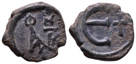 Justin II, 565-578. Æ 13mm, 1,59g