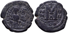 Justin II with Sophia, 565-578. Æ 28mm, 14,48g