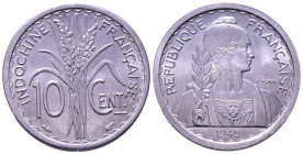 French Indochina French colony 1945. 10 Cents Aluminium 23mm, 1,32g